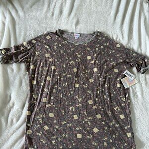 LuLaRoe Multicolor Geometric Tee